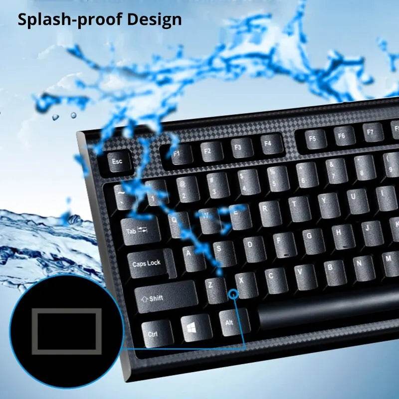Q9 Tastatură USB cu Design Square Mouth pentru Birou - Venduqo