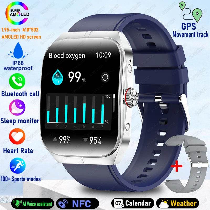 Ceas inteligent BOXUXING pentru bărbați și femei, Bluetooth, sportiv, rezistent la apă - Venduqo