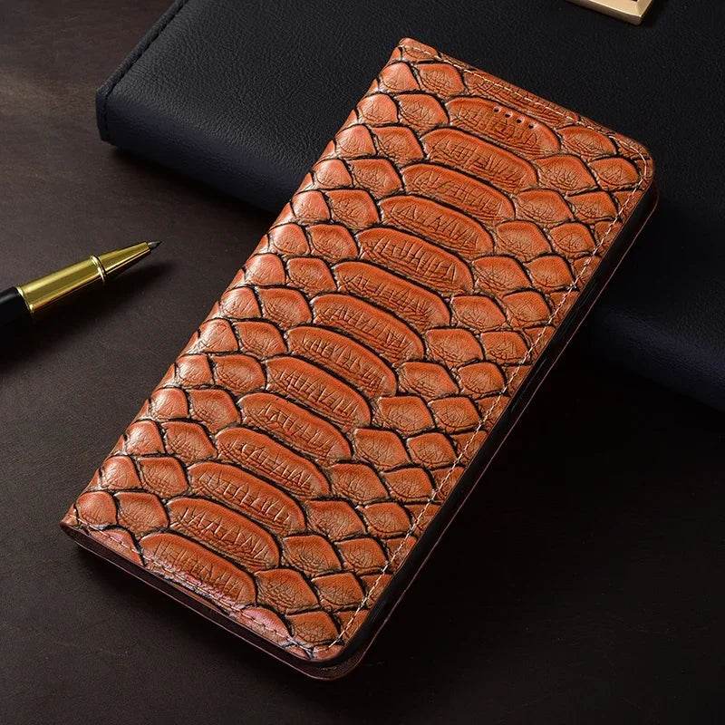 Husă Flip pentru Xiaomi POCO X7/X7 Pro 5G din Piele Naturală - Venduqo