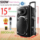 Boxă Bluetooth Wireless 15 Inch pentru Karaoke și Distracție în Aer Liber - Venduqo
