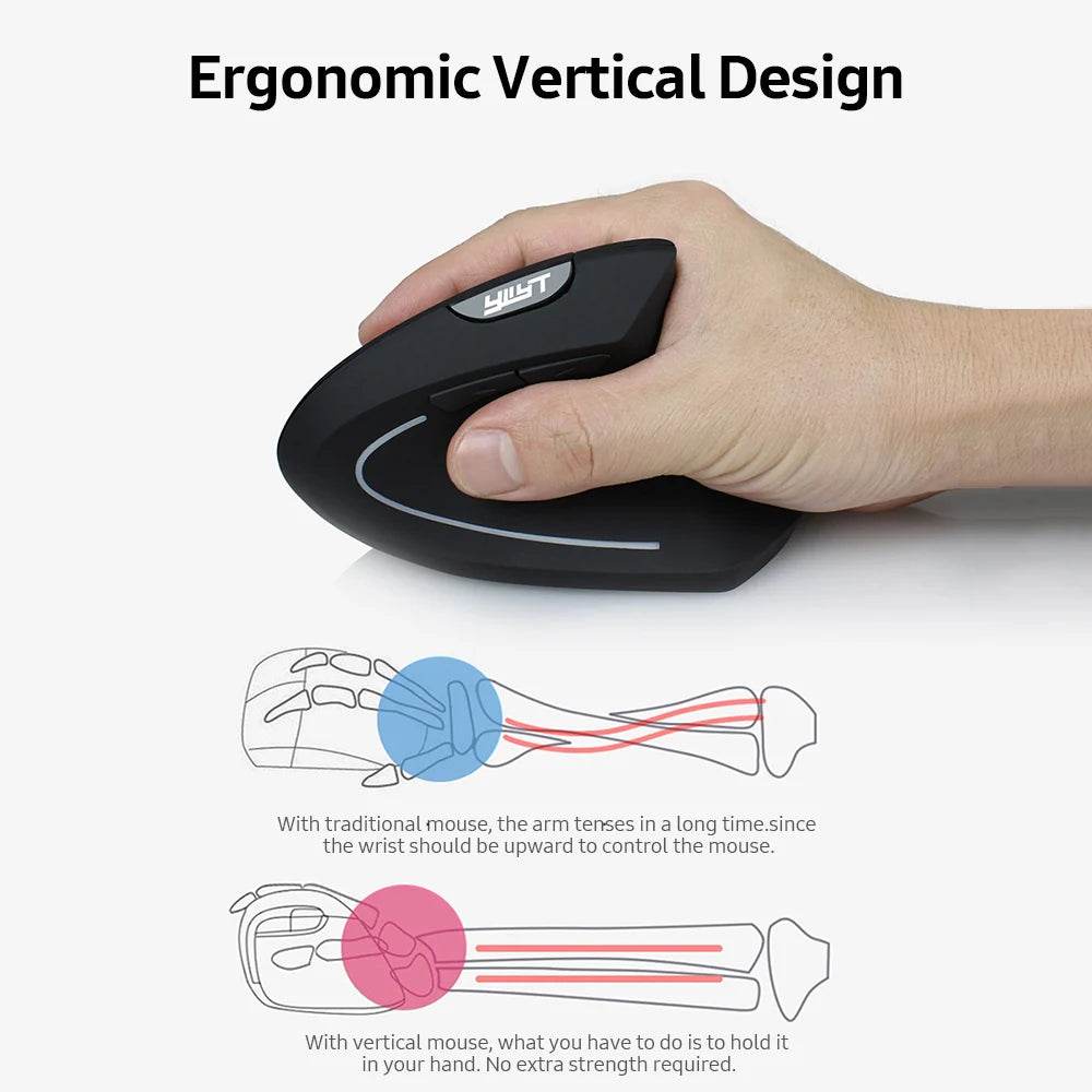 Mouse Vertical Ergonomic ZELOTES F-26C 3200DPI - Venduqo