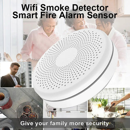 Detector de fum și monoxid de carbon WiFi 2 în 1 Tuya