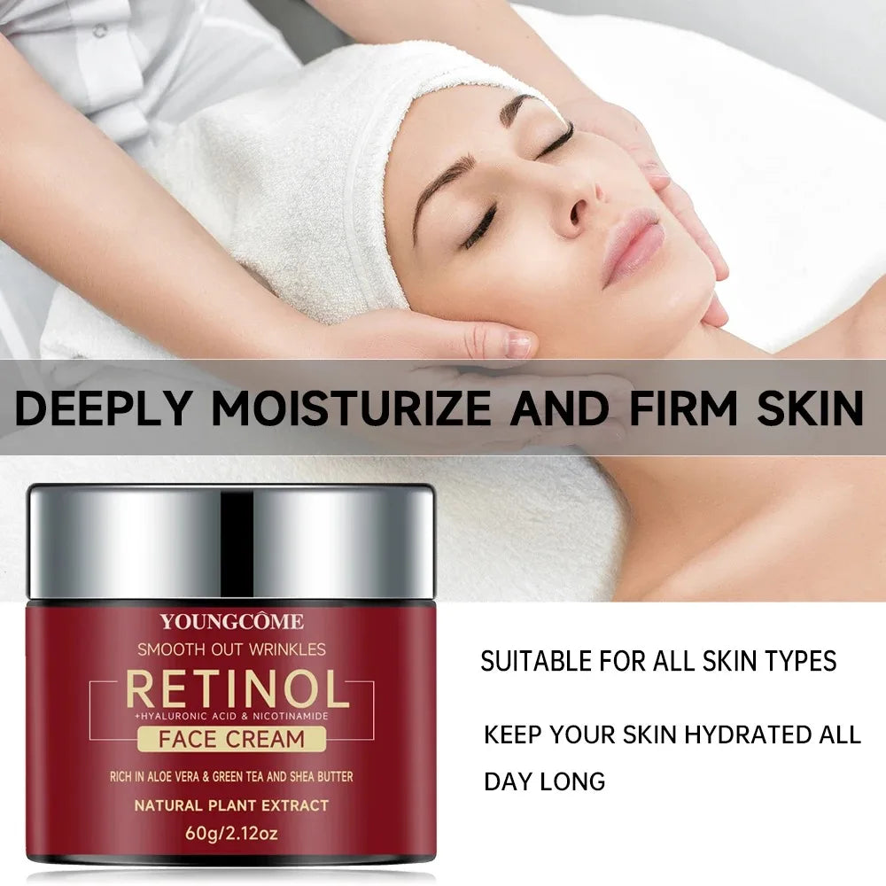 Crema de Față Anti-Aging cu Retinol, Hidratantă și Revitalizantă