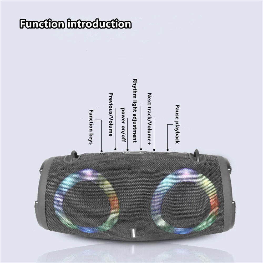 Boxă Portabilă Bluetooth 100W cu Lumini RGB - Waterproof și TWS