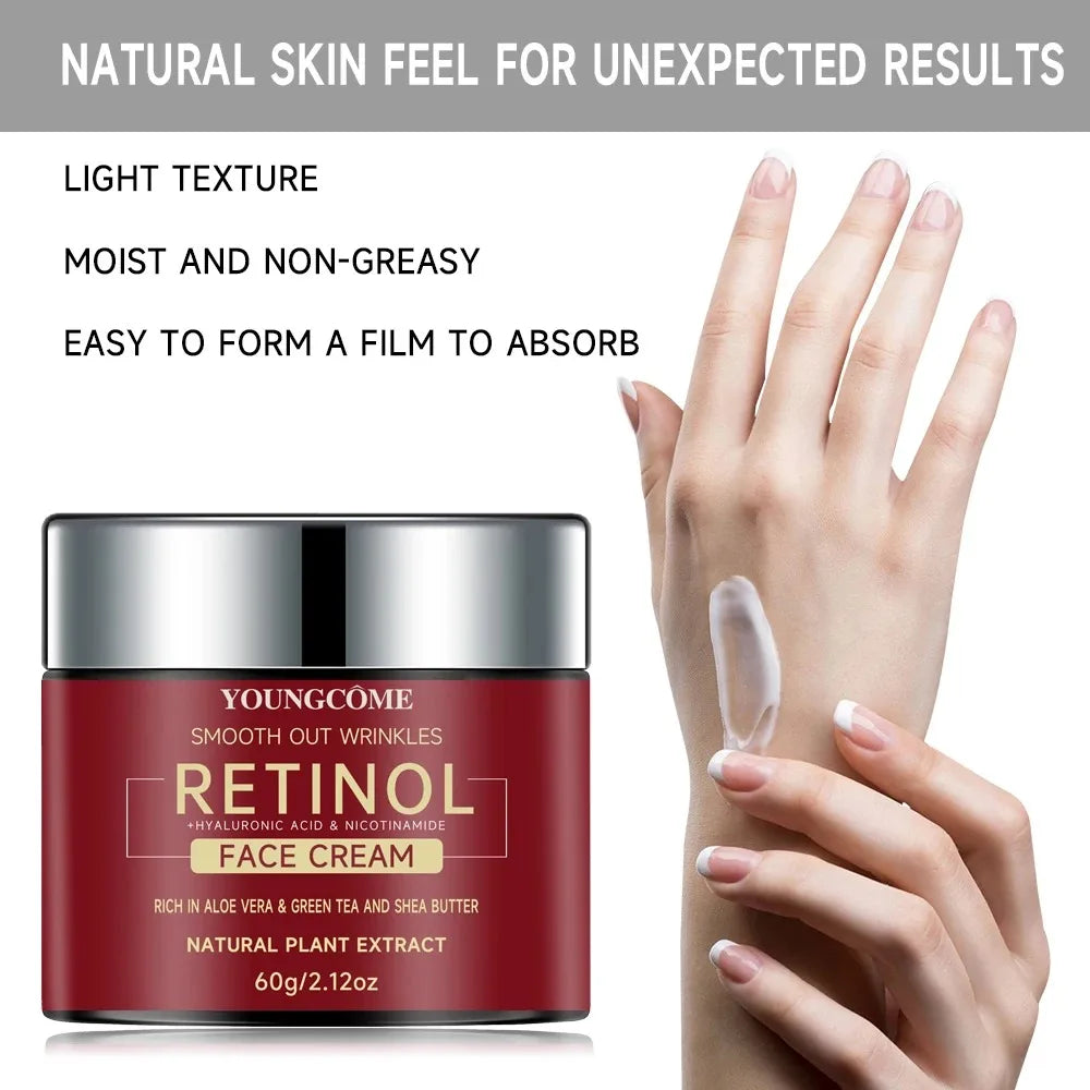 Crema de Față Anti-Aging cu Retinol, Hidratantă și Revitalizantă