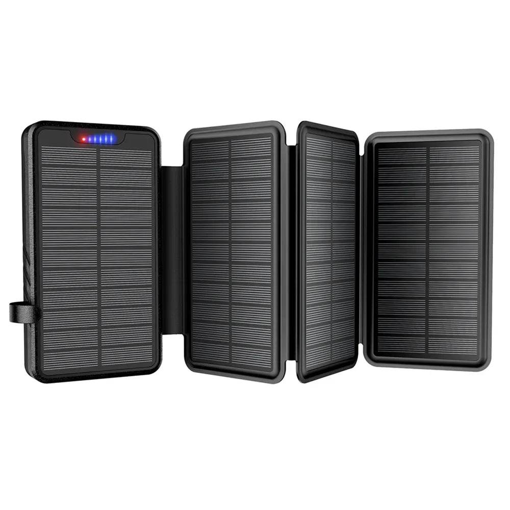 Bancă de Putere Solară Pliabilă 26800mAh cu 4 Panouri Solare - Venduqo