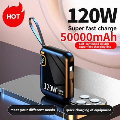 Power Bank Mini Portabil 50000mAh PD120W