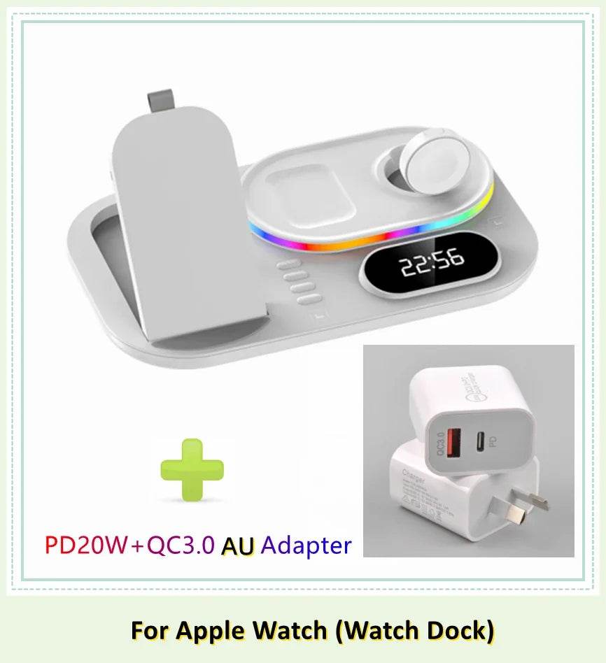 Încărcător Wireless 4 în 1 pentru iPhone și Apple Watch - Venduqo