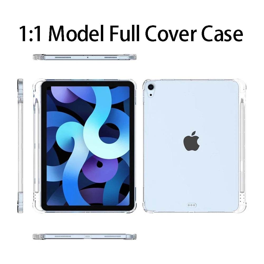 Carcasa Transparentă pentru iPad Pro 11, 12.9, 10.5, 9.7 cu Suport pentru Creion - Venduqo
