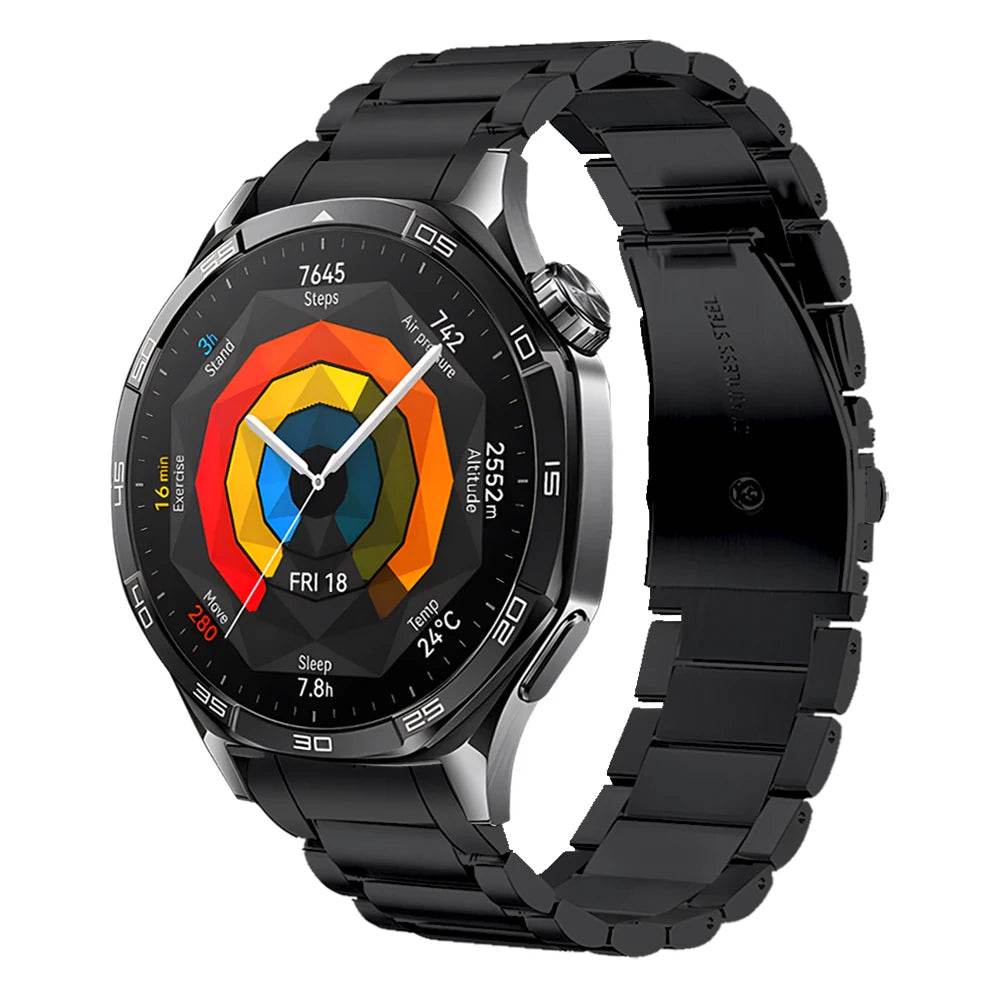 Brățară No Gaps din Oțel Inoxidabil pentru HUAWEI WATCH GT 5 46mm - Venduqo