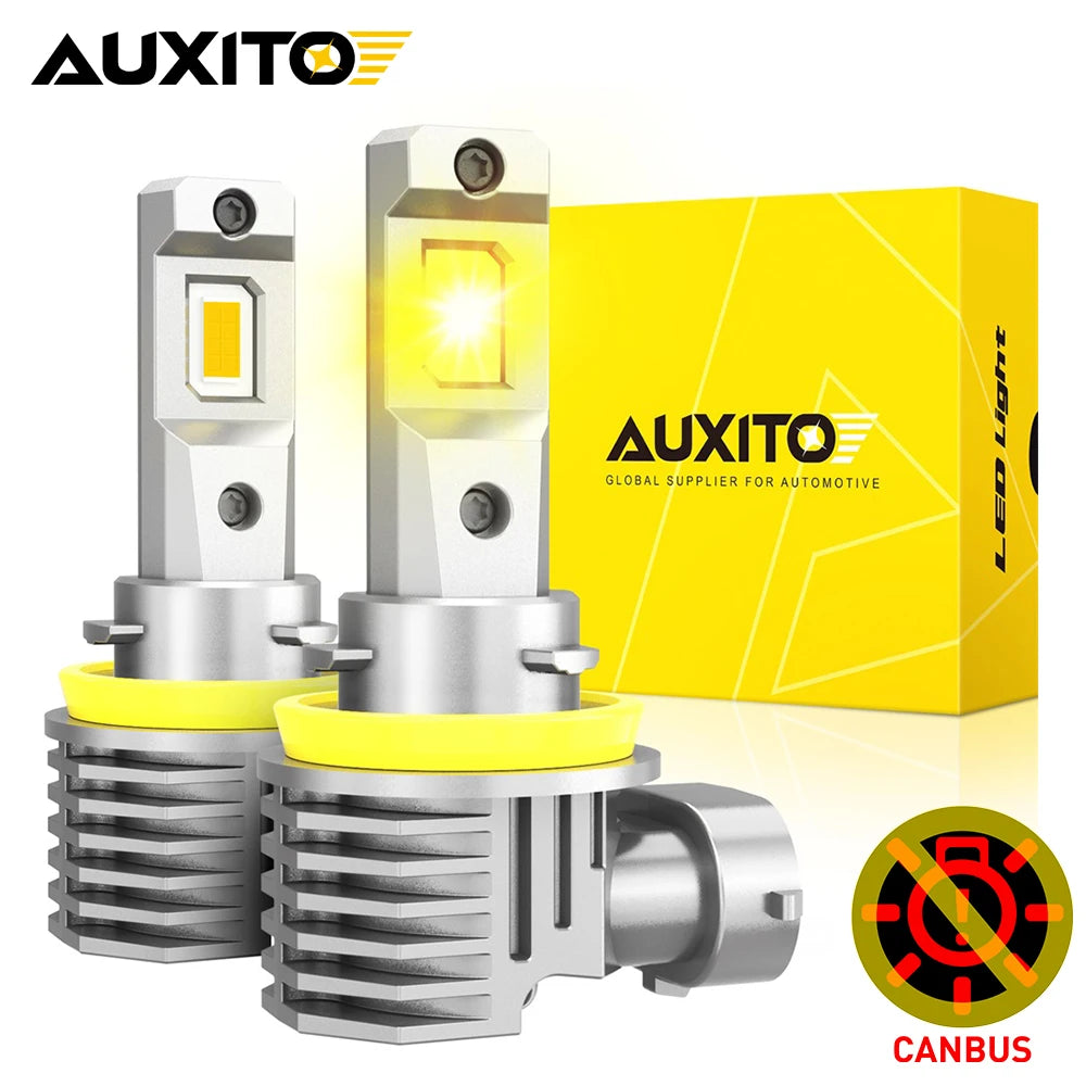 Becuri LED AUXITO 2Pcs Canbus H8 H11 pentru Faruri si Ceata