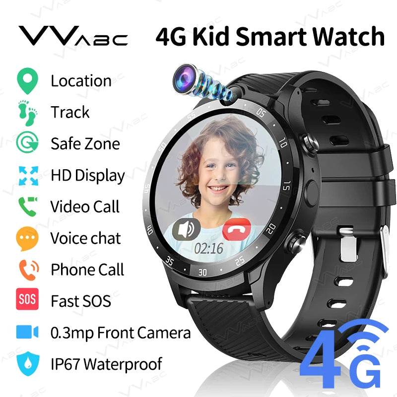Ceas Smart pentru Copii VVABC cu SIM 4G și Cameră - Venduqo