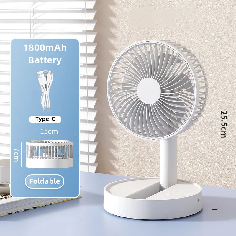 Ventilator USB Plian cu 4 Viteze și Temporizator