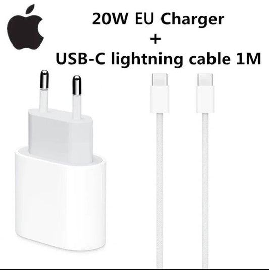Original 20W USB-C Charger for iPhone 16, 15, 14, 13 Pro Max