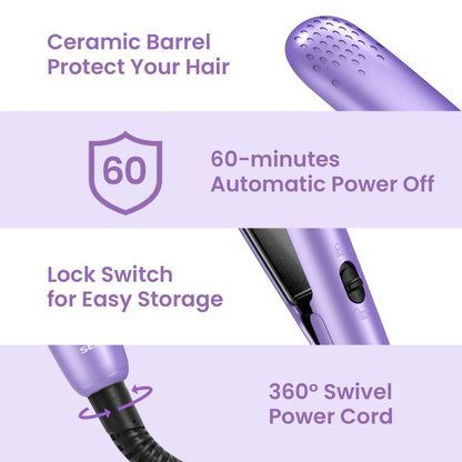 Sejoy Professional Electric Hair Curling Iron & Straightener