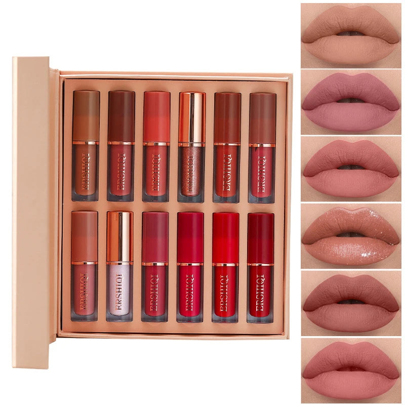 Set 12 Piese Gloss de Buze Velvet Matte