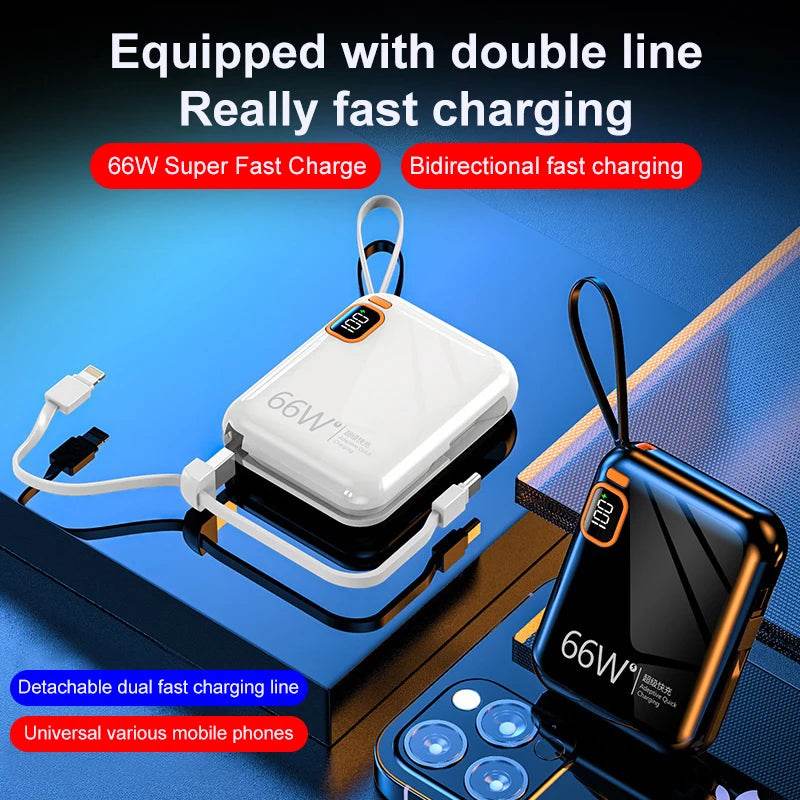 Power Bank Portabil 10000mAh/20000mAh PD20W 66W - Venduqo