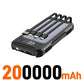 Bancă de putere solară 500000mAh 4 în 1 cu cablu încorporat - Venduqo