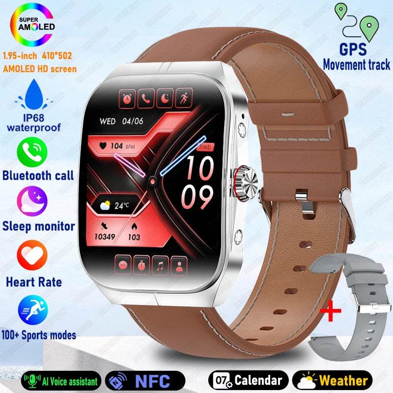 Ceas inteligent BOXUXING pentru bărbați și femei, Bluetooth, sportiv, rezistent la apă - Venduqo