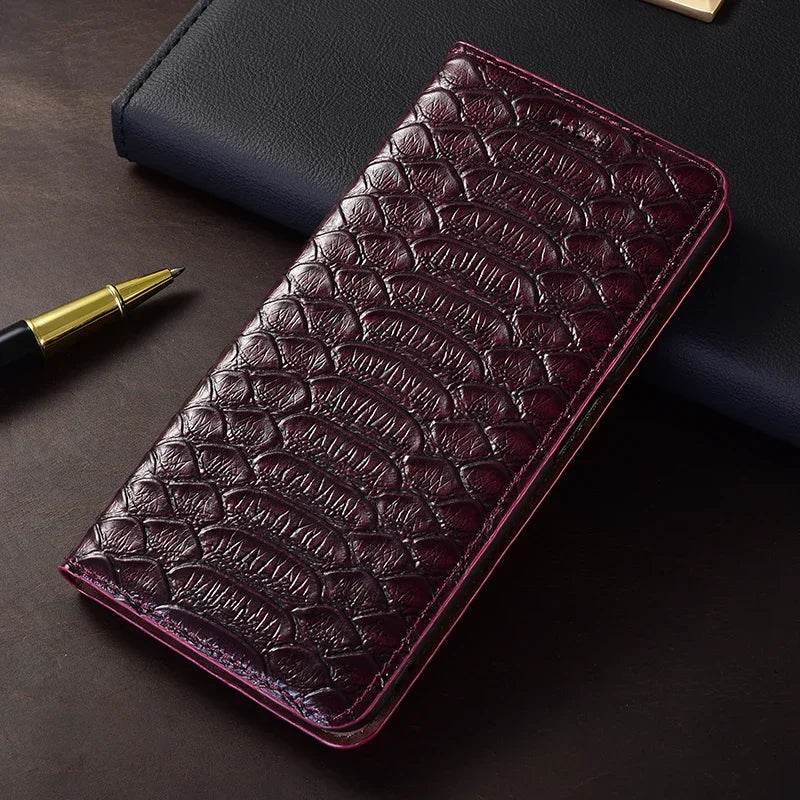 Husă Flip pentru Xiaomi POCO X7/X7 Pro 5G din Piele Naturală - Venduqo