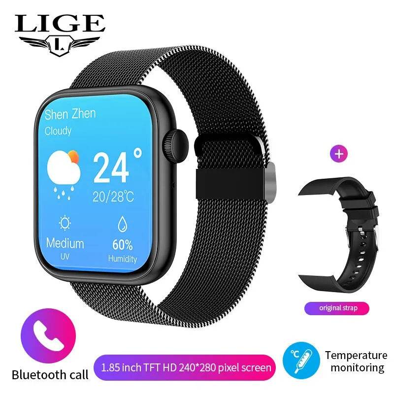 Ceas Inteligent LIGE pentru Femei, Ecran Tactil Complet, Rezistent la Apă, Bluetooth, Tracker Fitness - Venduqo