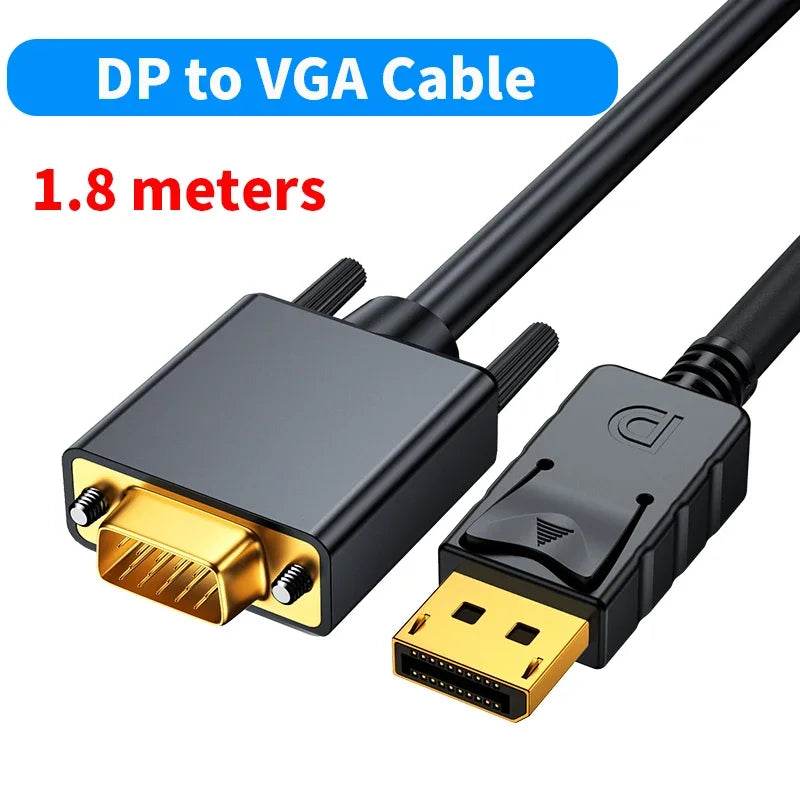 Adaptator Unnlink DisplayPort la VGA 1.8m 1080P - Venduqo