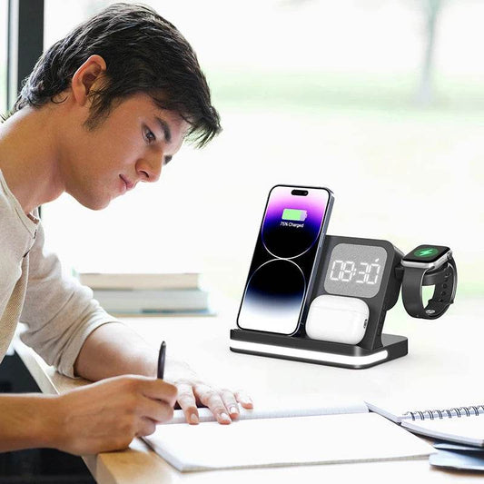 Încărcător wireless 4 în 1 multifuncțional - Venduqo