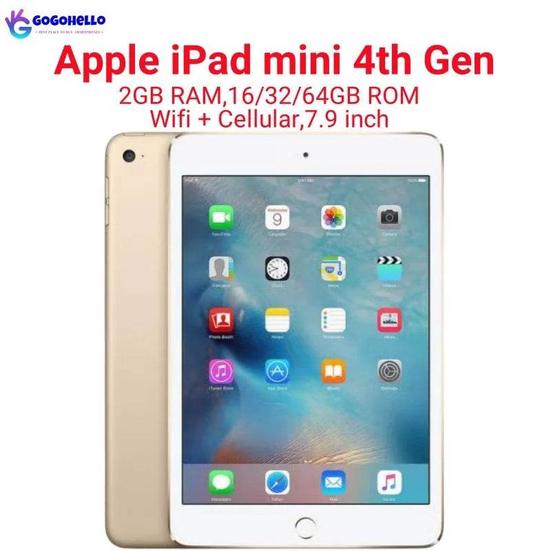 Apple iPad Mini 4 (2015) WiFi+Cellular - 16/32/64GB - Venduqo