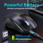 Mouse Wireless Dual-mode Reîncărcabil cu Buton Mute RGB 1600 DPI - Venduqo
