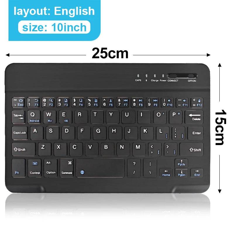 Mini Tastatură Bluetooth RGB Wireless 10 Inch - Venduqo