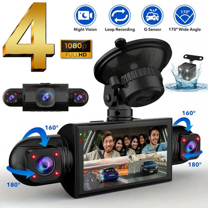 Cameră Auto DVR 4 Canale Cu Înregistrare FHD 1080P