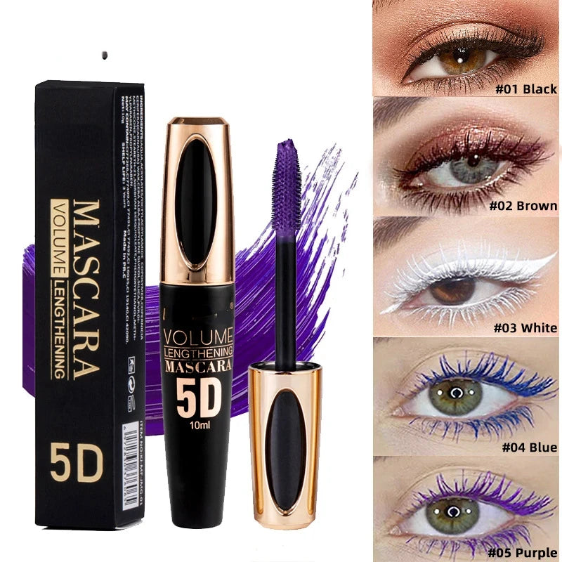 Mascara 5D Waterproof Non-Îngrijitoare Colorat