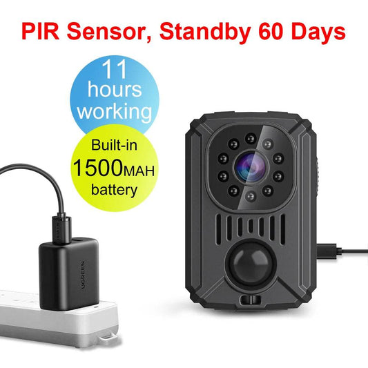 MD31 Mini Cameră Video PIR HD 1080P cu Clip pentru Îmbrăcăminte - Venduqo