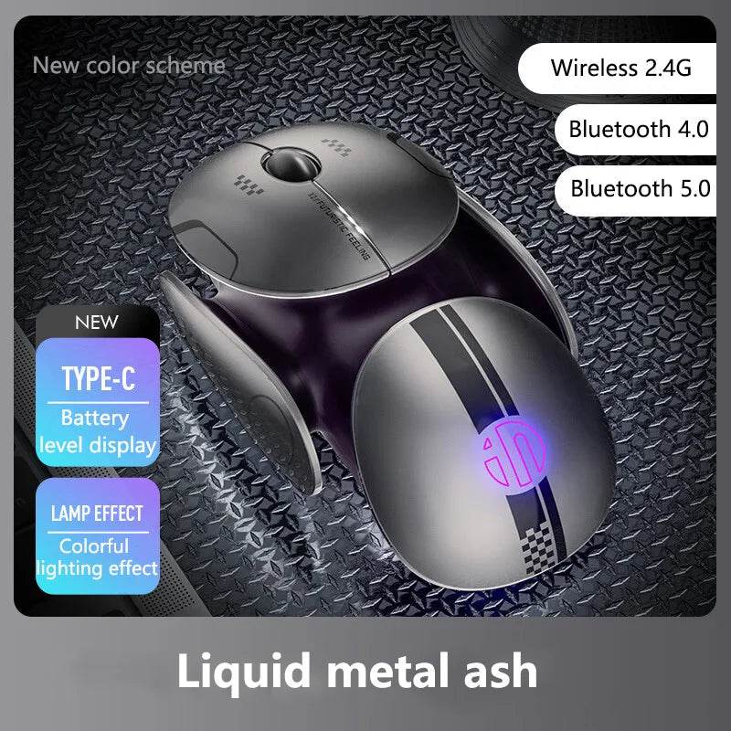 Inphic X2 Mouse Silent Bluetooth Metal Reîncărcabil pentru Gaming - Venduqo