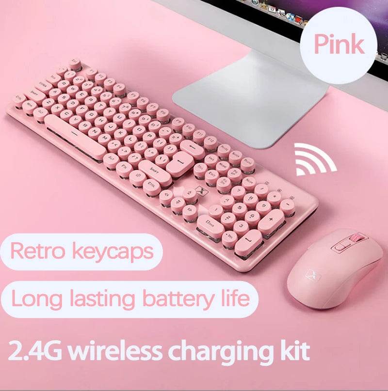 Set Tastatură și Mouse Wireless UTHAI N520 2.4G - Venduqo
