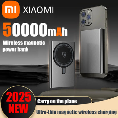 Bancă de alimentare wireless magnetică Xiaomi 50000mAh