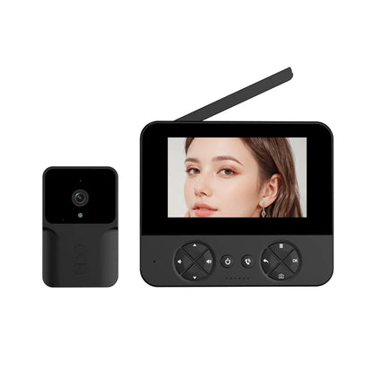 Interfon video wireless 4.3" cu camera de supraveghere