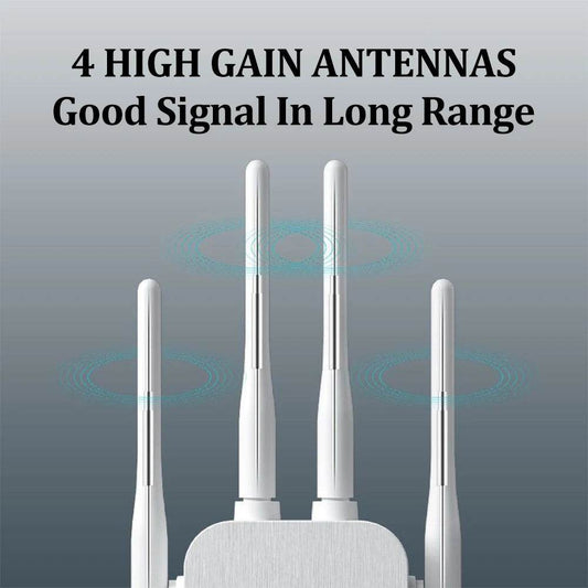 Repetitor WiFi OPTFOCUS 2.4G 300Mbps cu 2 LAN - Venduqo