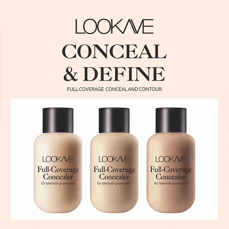 Concealer Lichid Waterproof 3 Culori Matte - Acoperire Completă