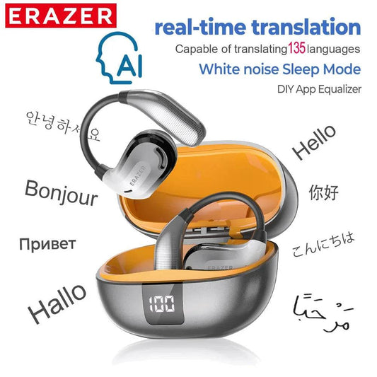 Căști fără fir ERAZER XT66 cu traducător AI - Venduqo