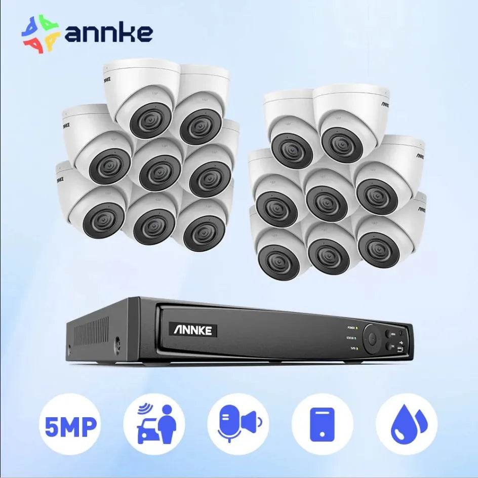 ANNKE 16CH FHD 5MP Sistem de Securitate Video POE cu 16 Camere - Venduqo