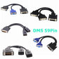 Cablul de Împărțire 59-Pin DMS cu 2 Ieșiri VGA, DVI, HDMI - Venduqo