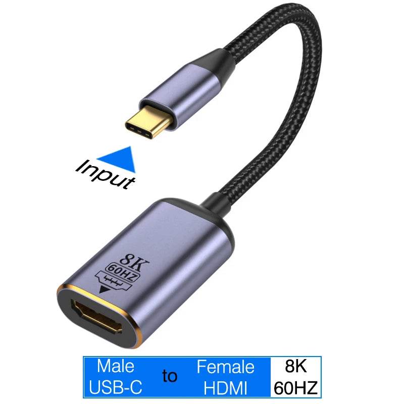 Adaptor USB-C la HDMI 4K 8K 60HZ pentru MacBook - Venduqo