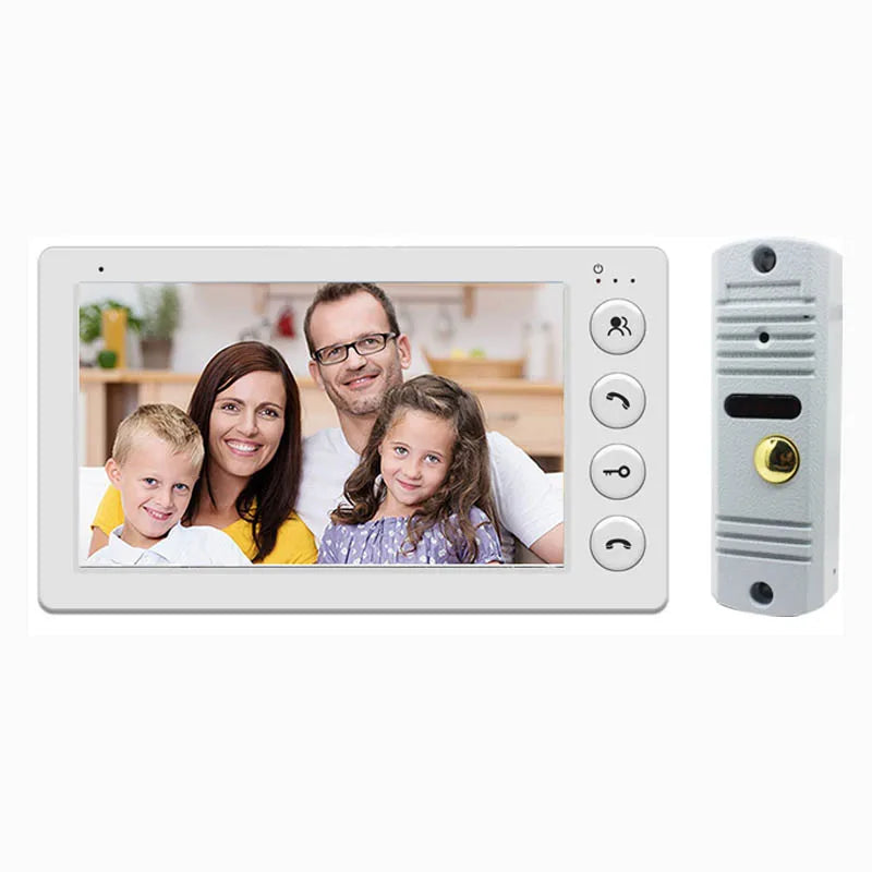 Sistem Video Intercom 7 Inch - Sonerie Metalică Rezistentă la Apă