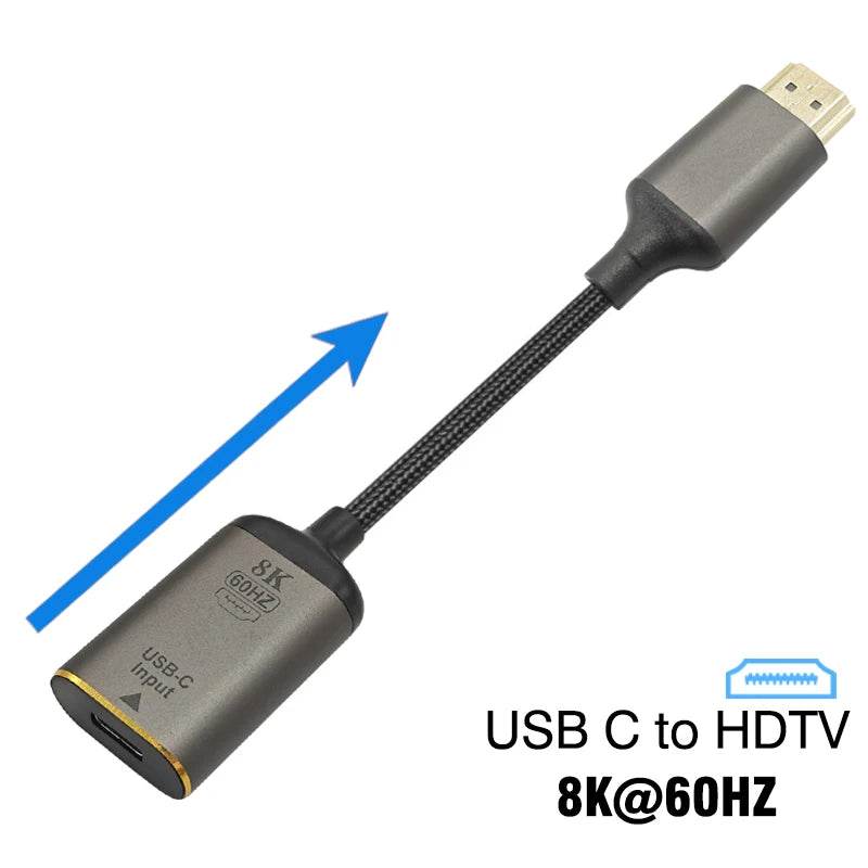 Adapter USB Type C la HDMI 8K pentru Laptop și TV - Venduqo