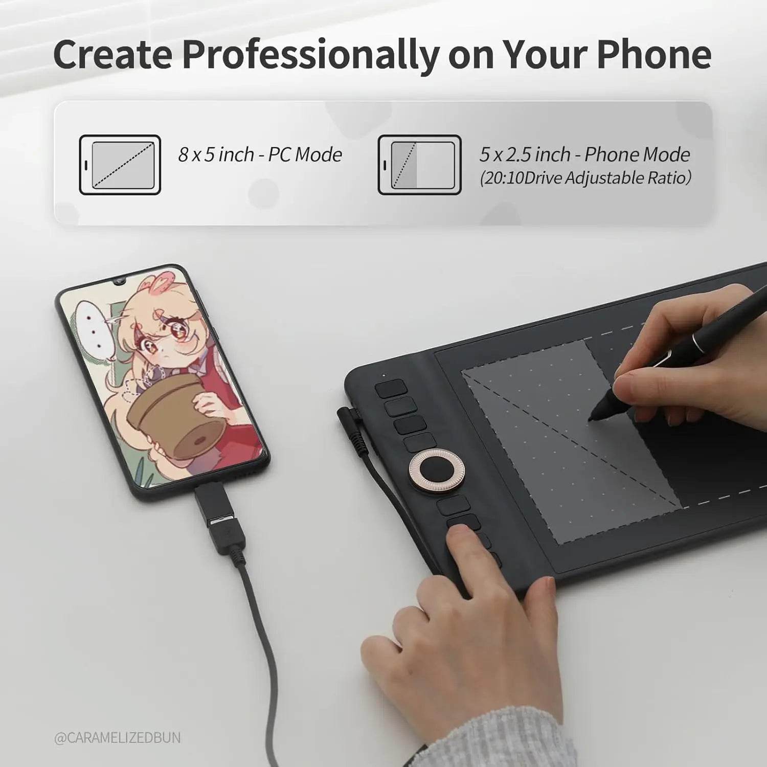 Tableta Grafică Wireless GAOMON WH851 - Venduqo