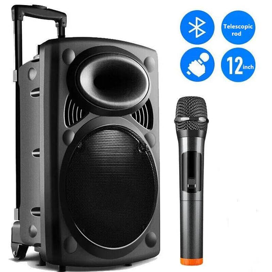 Boxă Bluetooth Multifuncțională 12 Inch cu Microfon Wireless - Venduqo