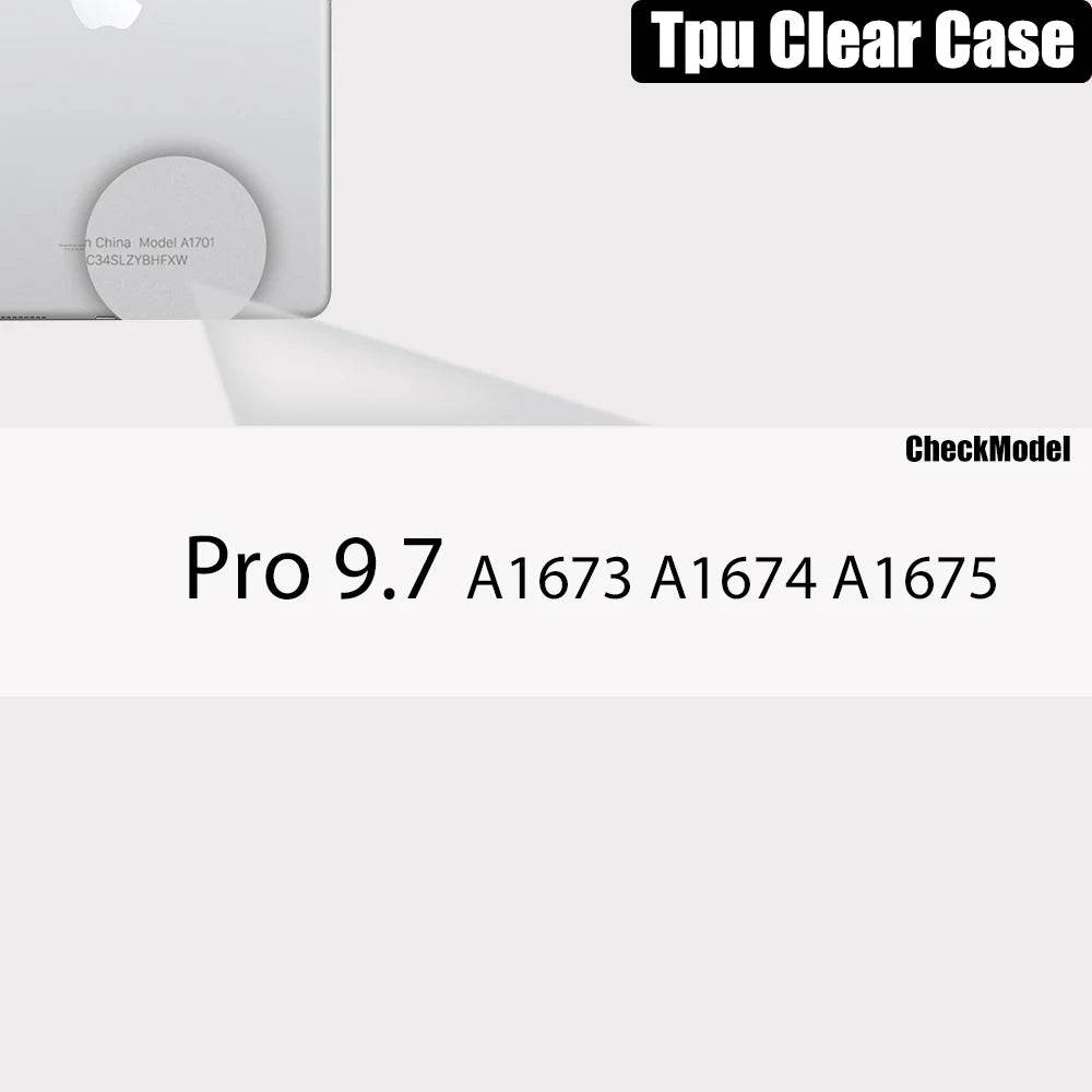 Carcasa Transparentă pentru iPad Pro 11, 12.9, 10.5, 9.7 cu Suport pentru Creion - Venduqo