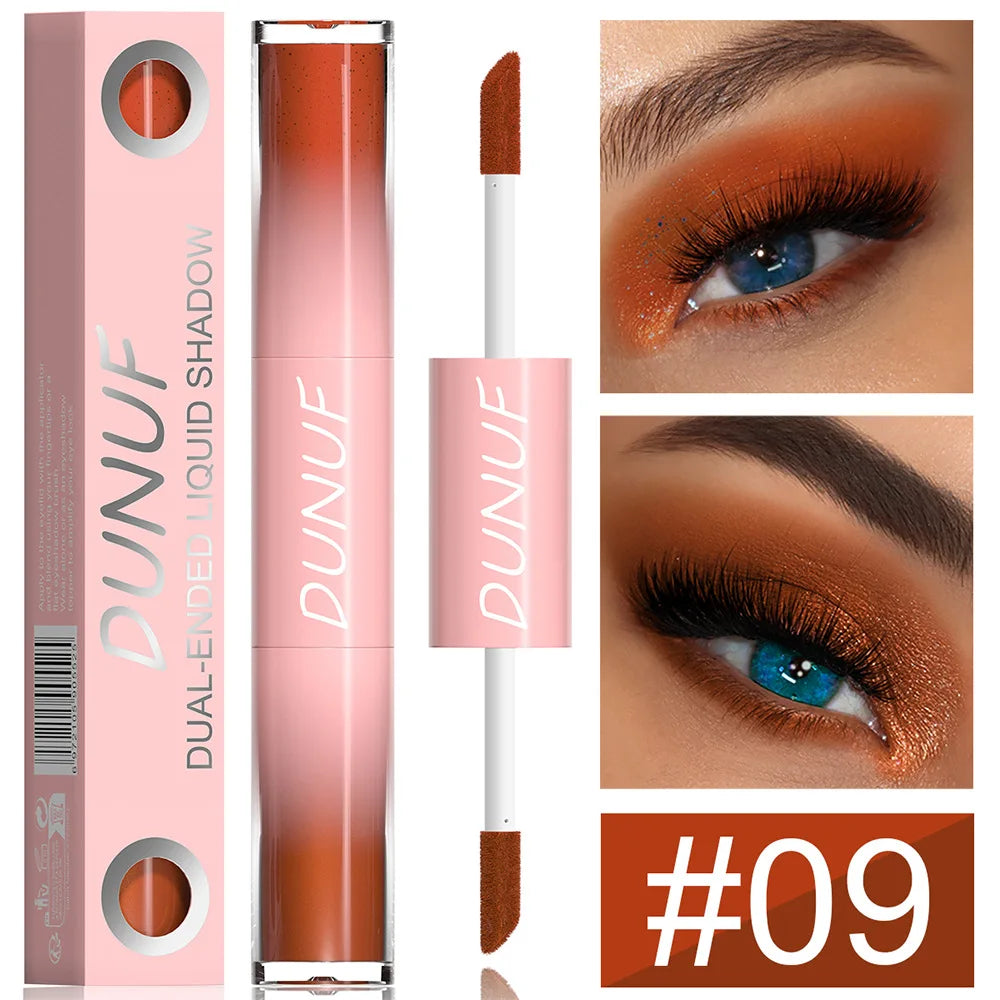 DUNUF 2 IN 1 Fard de Pleoape Dublu cu Glitter