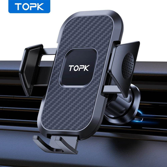 Suport Telefon Auto TOPK cu Blocare Automată pentru Ventilație - Venduqo